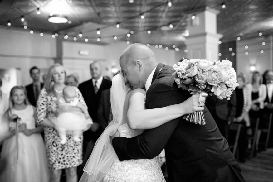 Wedding ceremony at Olde Bar Philadelpia.